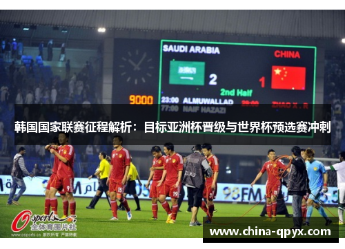 韩国国家联赛征程解析：目标亚洲杯晋级与世界杯预选赛冲刺